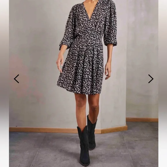 Isabel marant etoile arone long sleeve shirt dress